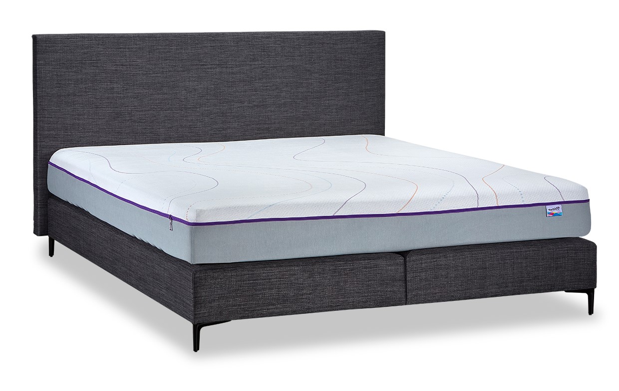 Boxspring met Wave matras 160 x 200 x 60 cm