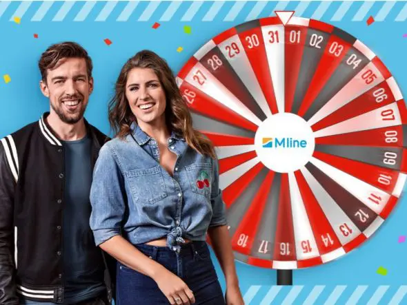 Qmusic en M line bedenken het verjaardagsrad!